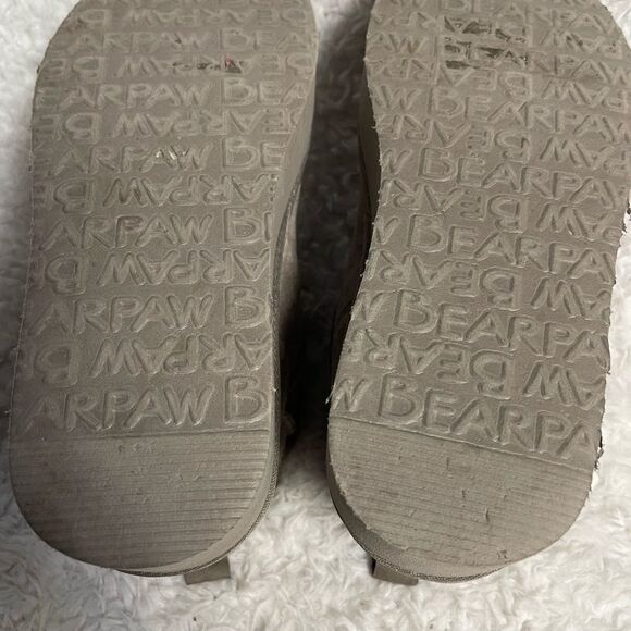 BEARPAW
WOMENS RETRO SHORTY LEATHER SUEDE TAUPE PLATFORM FUR BOOT SZ10 - Picture 15 of 16